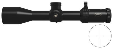 Lunette GPO Spectra 8X 2-16x44 grossissement 2-16 x 44 mm champ 19,4 m - 2,4 m à 100 mètres