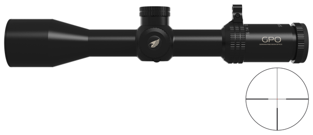 Lunette GPO Spectra 8X 2-16x44 grossissement 2-16 x 44 mm champ 19,4 m - 2,4 m à 100 mètres