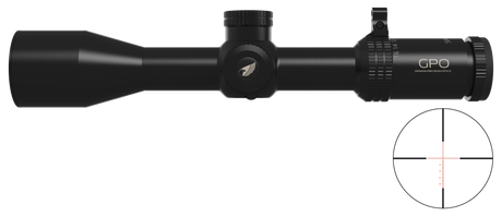 Lunette GPO Spectra 8X 2-16x44 grossissement 2-16 x 44 mm champ 19,4 m - 2,4 m à 100 mètres