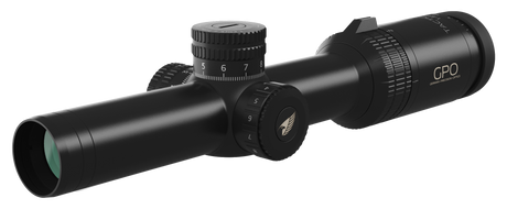 Lunette GPO Tactical 1-6x24 grossissement 1-6 x 24 mm champ 38 m - 6,3 m à 100 mètres