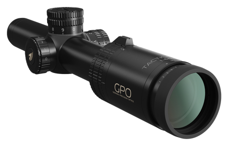 Lunette GPO Tactical 1-6x24 grossissement 1-6 x 24 mm champ 38 m - 6,3 m à 100 mètres