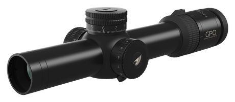 Lunette GPO Tactical 1-8x24 grossissement 1-8 x 24 mm champ 35 m - 4,4 m à 100 mètres