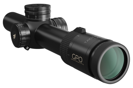 Lunette GPO Tactical 1-8x24 grossissement 1-8 x 24 mm champ 35 m - 4,4 m à 100 mètres
