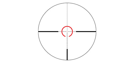 Lunette GPO Tactical 1-8x24 grossissement 1-8 x 24 mm champ 35 m - 4,4 m à 100 mètres