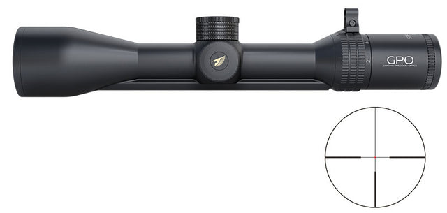 Lunette rail GPO Spectra 6X 2-12x50 grossissement 2-12 x 50 mm champ 21 m - 3,5 m à 100 mètres