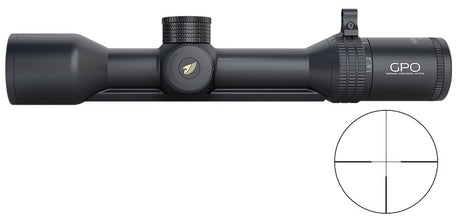 Lunette rail GPO Spectra 8X - 1,6-13x44 grossissement 1,6-13 x 44 mm