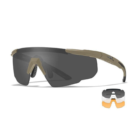 Lunettes Wiley X Saber Advanced Tan avec 3 écrans