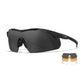 Lunettes de protection VAPOR COMM 2.5 3 ÉCRANS Wiley X - Noir - Welkit.com