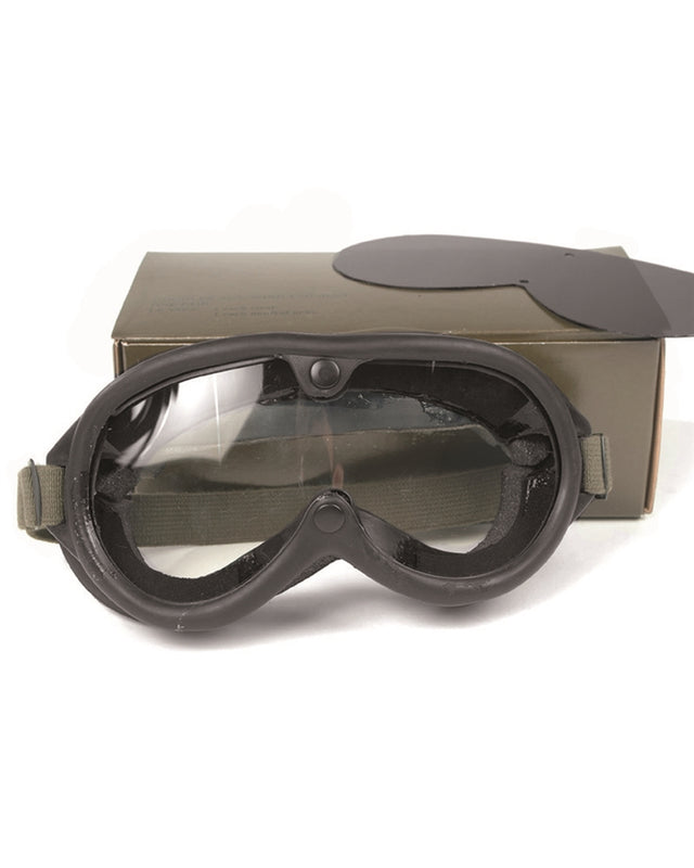 Lunettes anti-poussière type US M44 Mil-Tec avec verre de rechange et boîtier