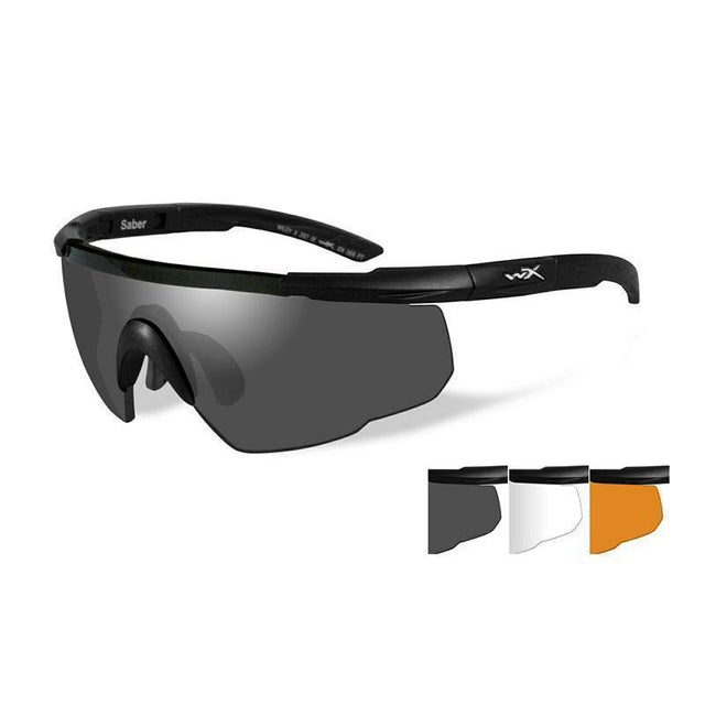 Lunettes balistiques Wiley X Saber Advanced kit 3 verres avec étui rigide