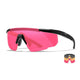 Lunettes balistiques Wiley X Saber Advanced kit 3 verres interchangeables