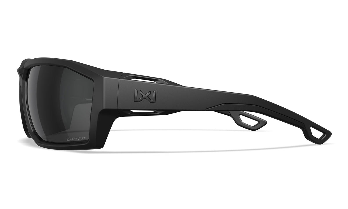 Lunettes balistiques Wiley X WX Alpine MIL-PRF-32432A verres Captivate noir mat