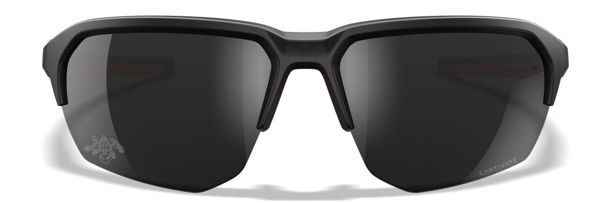 Lunettes balistiques Wiley X WX JAKL American Sniper MIL-PRF-32432A verres Captivate noir et rouge