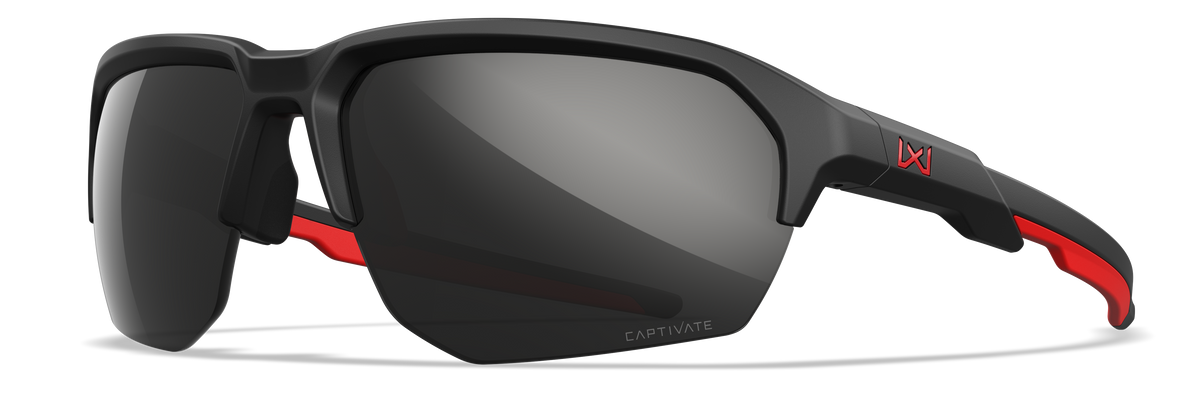 Lunettes balistiques Wiley X WX JAKL American Sniper MIL-PRF-32432A verres Captivate noir et rouge