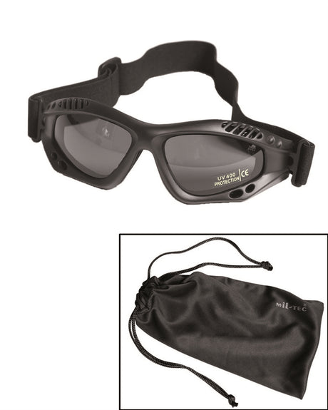 Lunettes de protection Mil-Tec Commando Air Pro monture ventilée polycarbonate