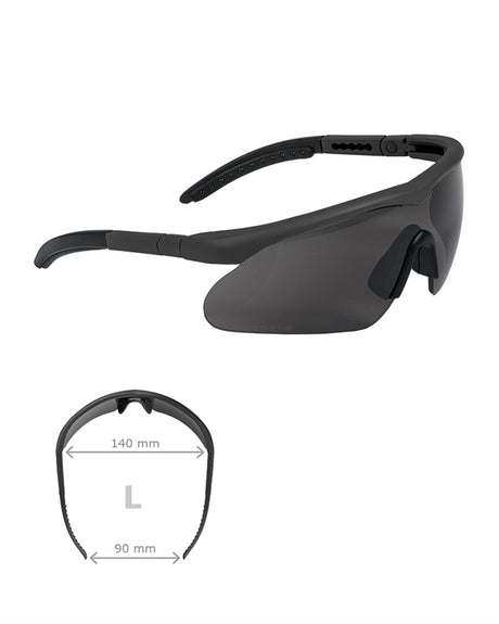 Lunettes de protection Swiss Eye Raptor monture nylon UV-400 et verres de rechange