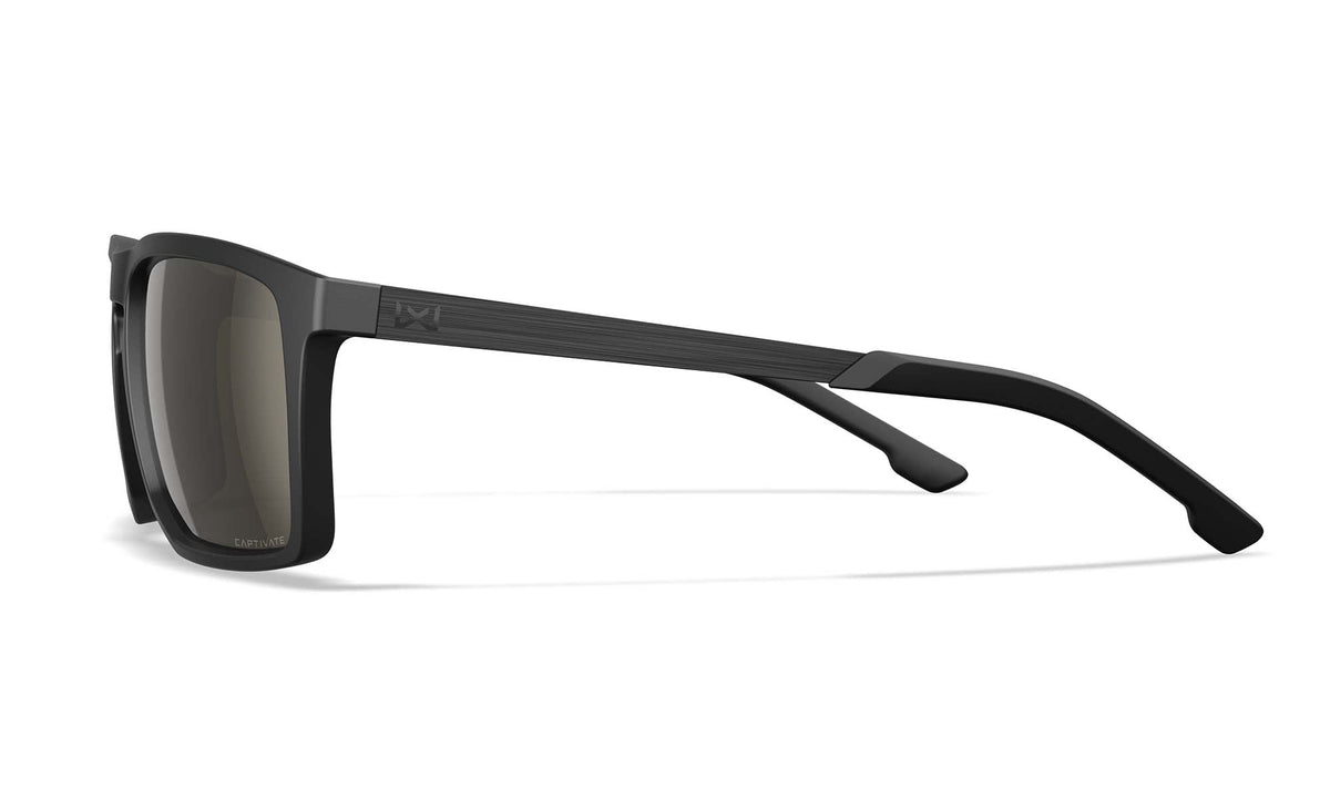 Lunettes de protection Wiley X WX Axe ANSI Z87.1 verres polarisés Captivate noir mat