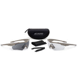 Lunettes de protection balistique ESS Crossblade à kit deux écrans certifiées ANSI Z87.1