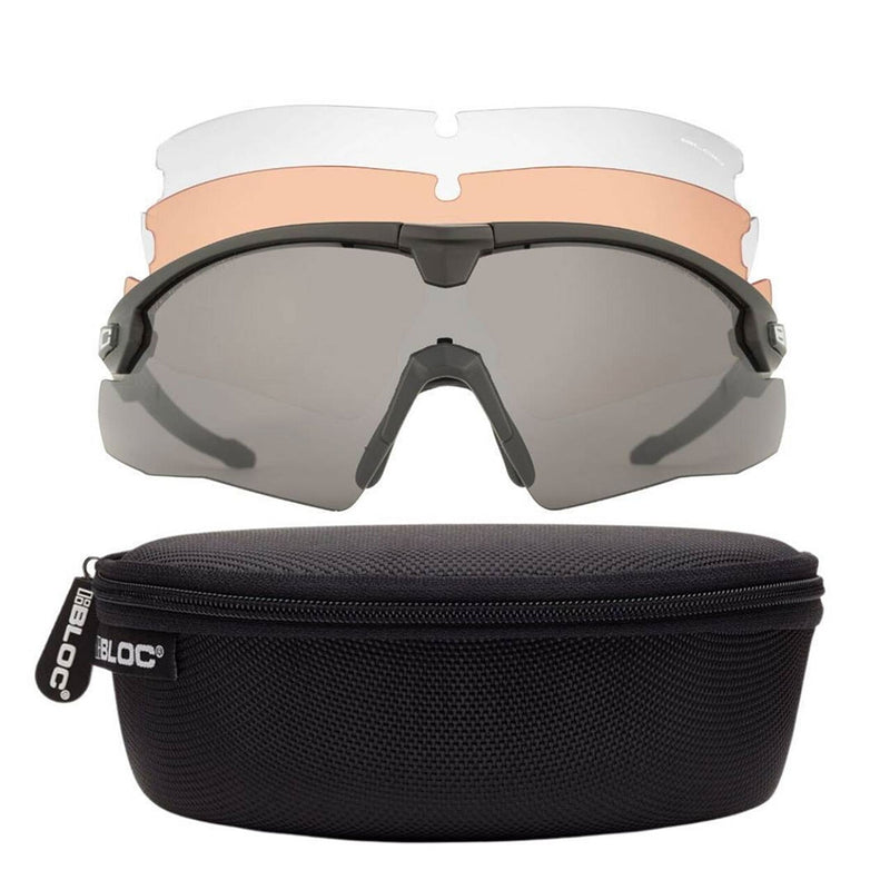 Lunettes de protection balistiques Bloc Tactical LYNX kit 3 écrans 2 mm CE et UKCA