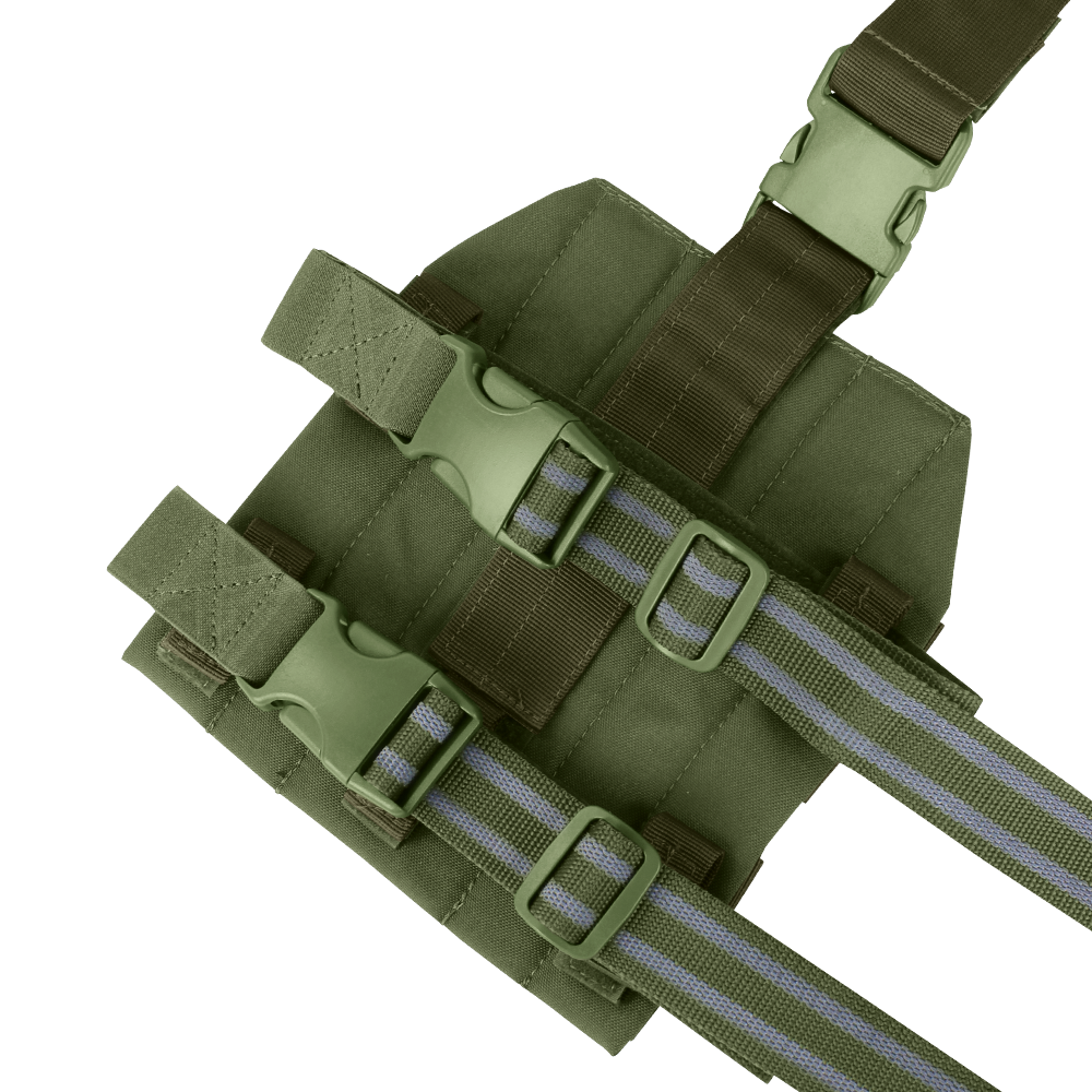 Plateforme de cuisse Condor Drop Leg cinq rangées MOLLE sangles anti-glisse