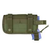 Holster Condor HT à montage horizontal MOLLE canon jusqu'à 127 mm lampe admise