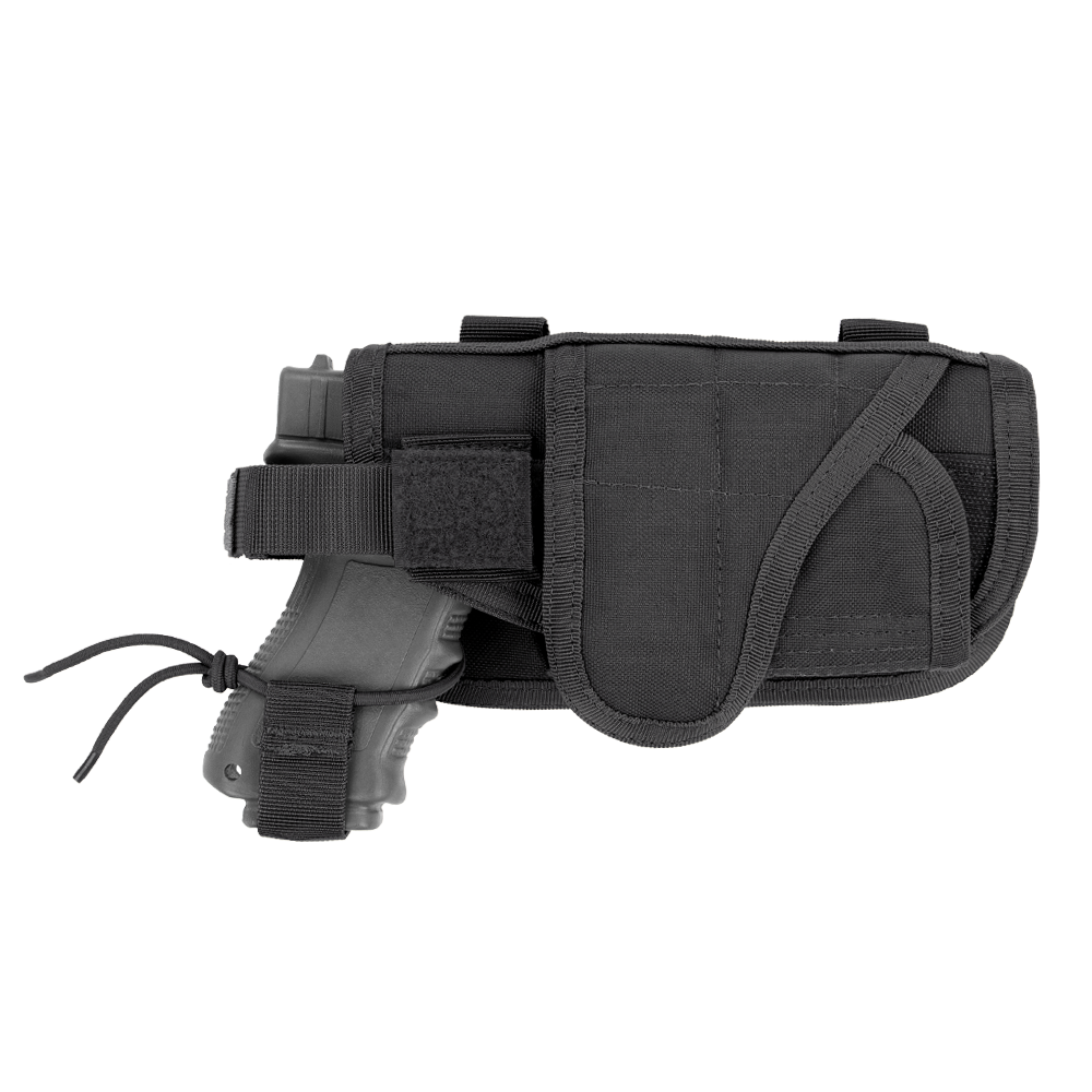 Holster Condor HT à montage horizontal MOLLE canon jusqu'à 127 mm lampe admise