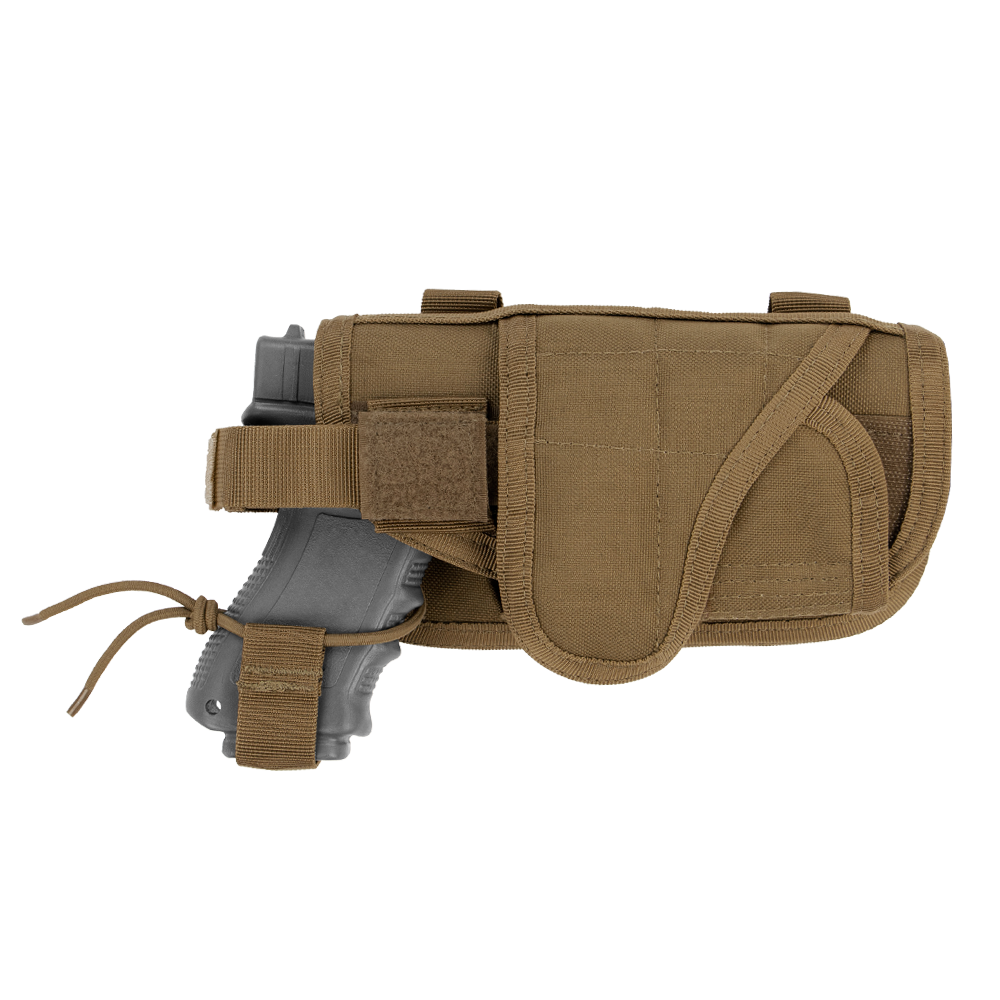 Holster Condor HT à montage horizontal MOLLE canon jusqu'à 127 mm lampe admise