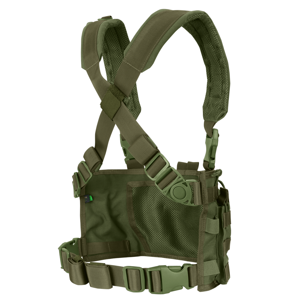 Gilet chest rig Condor Rapid Assault six porte-chargeurs ouverts à bride