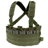 Gilet chest rig Condor Rapid Assault six porte-chargeurs ouverts à bride