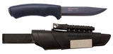 Couteau à lame fixe Morakniv Bushcraft Survival BlackBlade carbone allume-feu et affûteur