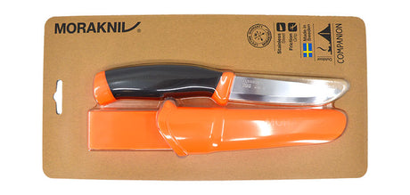 Couteau à lame fixe Morakniv Companion acier inoxydable 12C27 lame 104 mm étui ambidextre