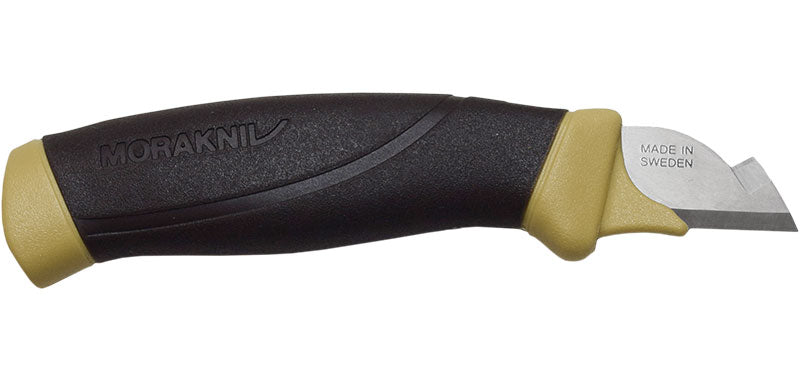 Couteau à lame fixe Morakniv d'électricien lame courte 21 mm pour dénudage de conducteur