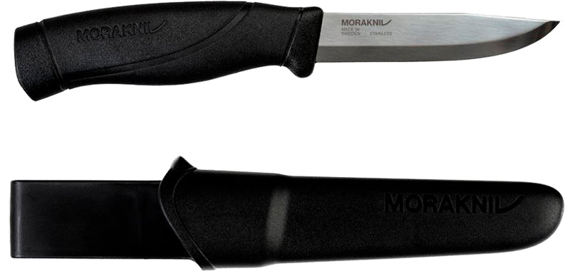 Couteau à lame fixe Morakniv Companion HeavyDuty lame 104 mm épaisse 3,2 mm acier 12C27