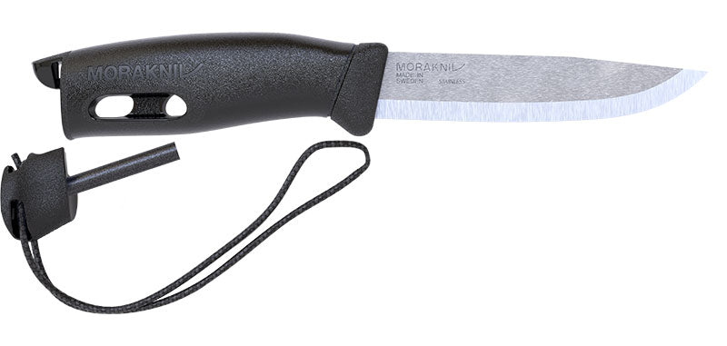 Couteau à lame fixe Morakniv Companion Spark allume-feu intégré au manche lame 104 mm