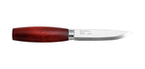 Couteau à lame fixe Morakniv Classic n°2 manche bouleau lame carbone 106 mm soie traversante