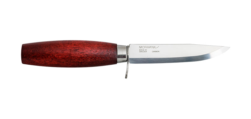 Couteau à lame fixe Morakniv Classic n°2F manche bouleau étui à passant de cuir lame 106 mm