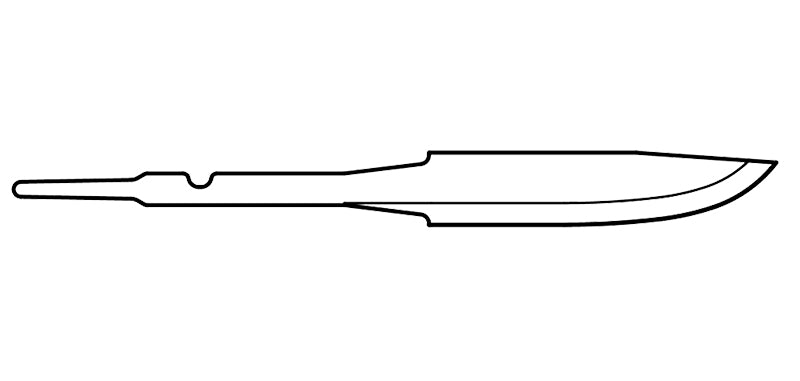 Lame seule Morakniv Classic n°1/0 acier au carbone 92 mm à monter sur manche