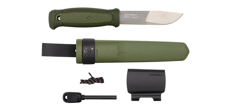 Couteau à lame fixe Morakniv Kansbol kit de survie ferrocérium et affûteur diamanté 108 mm