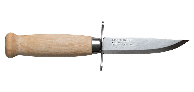 Couteau à lame fixe Morakniv Scout 39 manche bouleau étui cuir lame inoxydable 86 mm