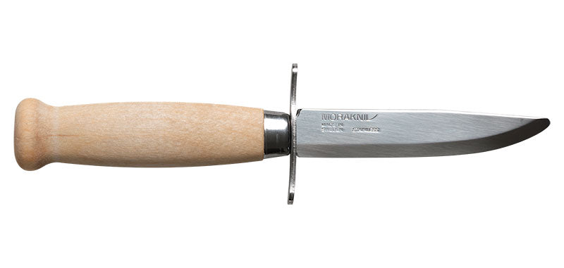 Couteau à lame fixe Morakniv Scout 39 Safe bout arrondi manche bouleau étui cuir 87 mm