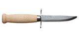 Couteau à lame fixe Morakniv Scout 39 Safe bout arrondi manche bouleau étui cuir 87 mm