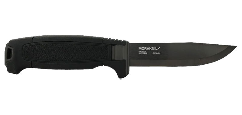 Couteau à lame fixe Morakniv Amberg BlackBlade acier au carbone revêtu lame 109 mm 3,2 mm