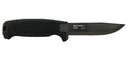 Couteau à lame fixe Morakniv Amberg BlackBlade acier au carbone revêtu lame 109 mm 3,2 mm