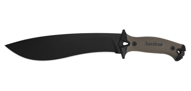Machette Kershaw Camp 10 1077 acier 65MN lame 254 mm lame kukri fil lisse