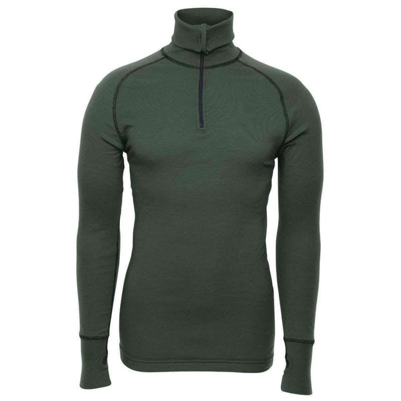 Maillot Brynje Arctic Double col à glissière passe-pouces mérinos 220 g/m²