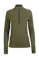 Maillot de corps col à glissière 3/4 femme Brynje Arctic laine mérinos 220 g/m² double épaisseur