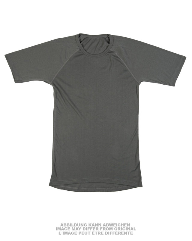 Maillot de corps néerlandais à manches courtes en pur polyester, surplus d'occasion, lot de 10