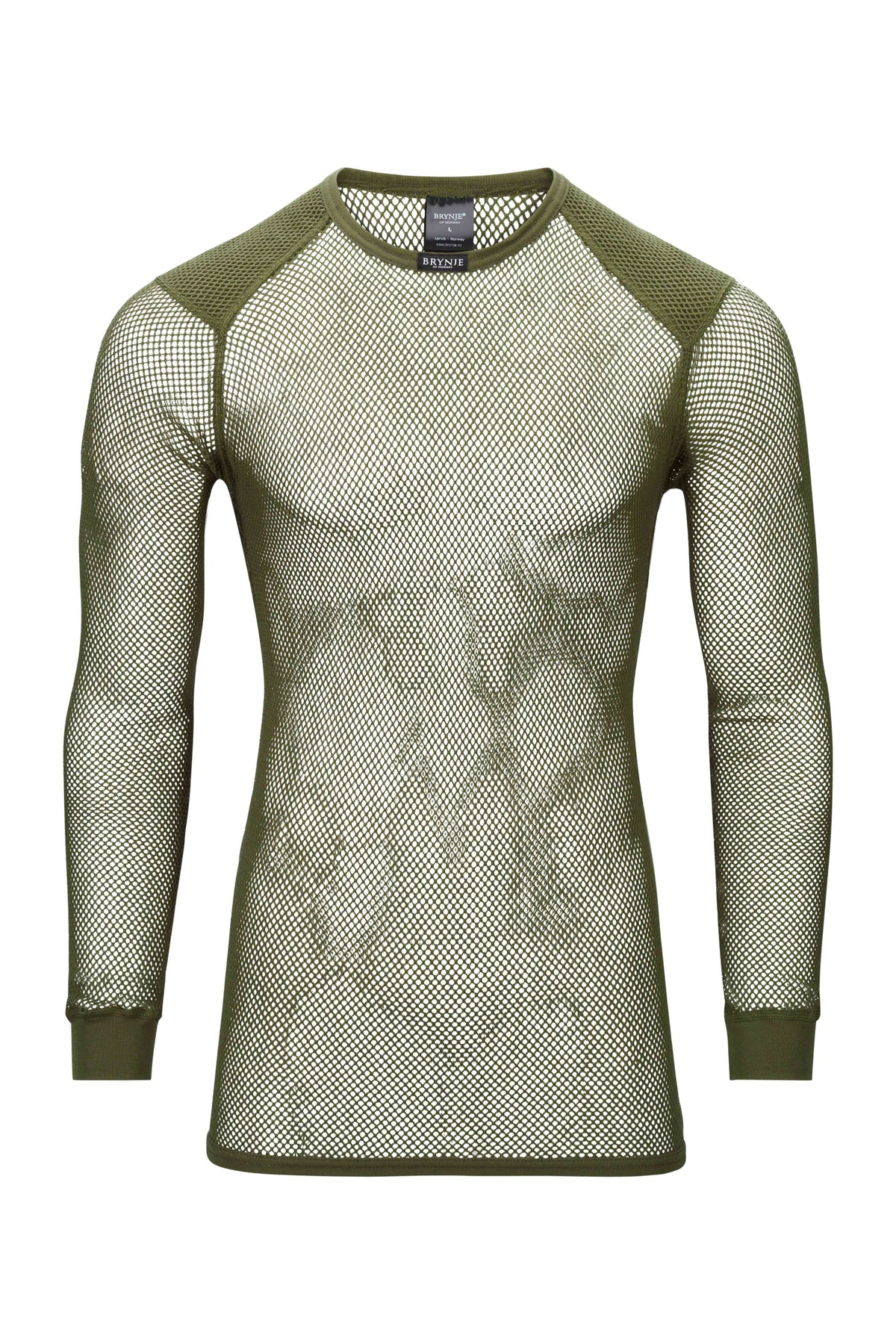 Maillot de corps résille manches longues Brynje Wool Thermo laine mérinos 125 g/m²