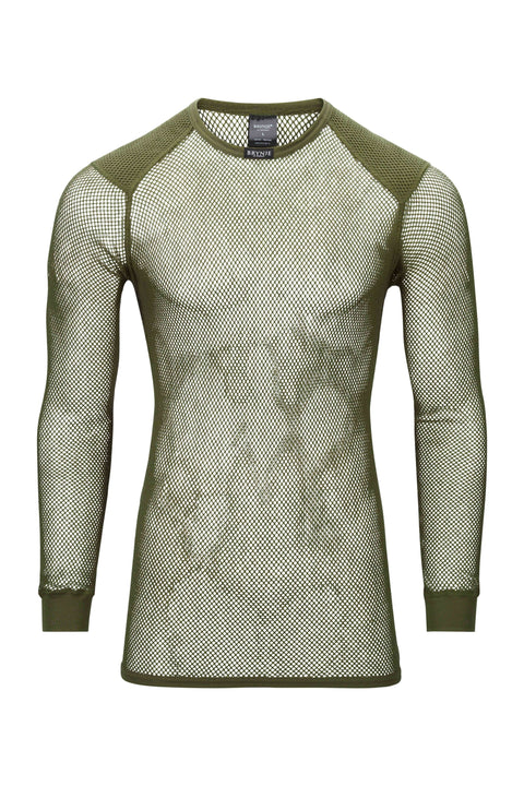 Maillot de corps résille manches longues Brynje Wool Thermo laine mérinos 125 g/m²