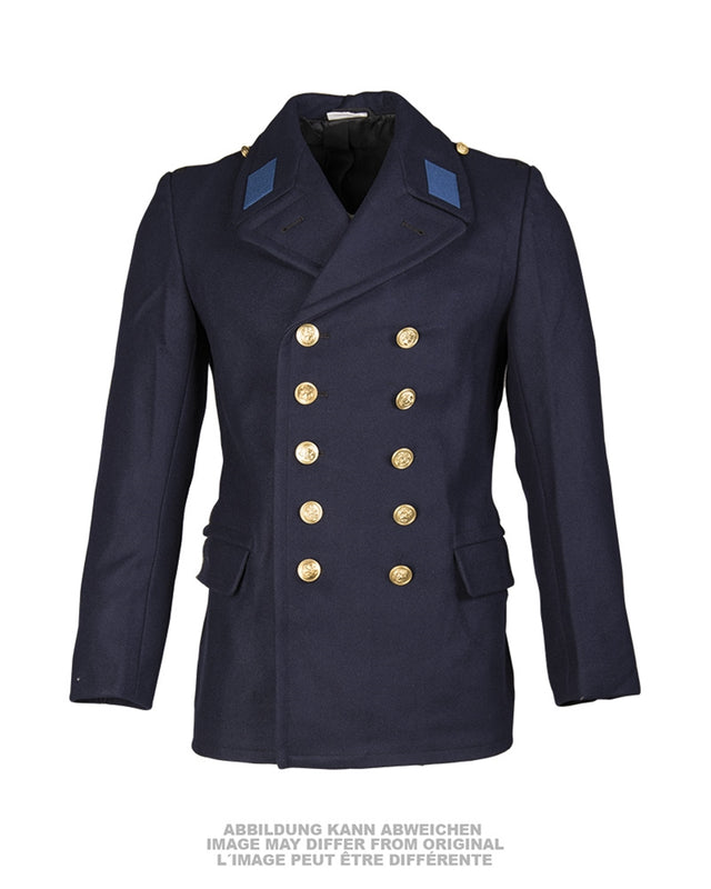 Manteau de la marine populaire est-allemande, vêtement de dotation d'occasion
